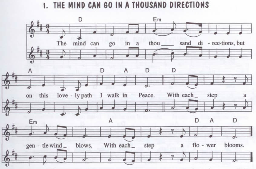 The mind can go in a thousand directions 